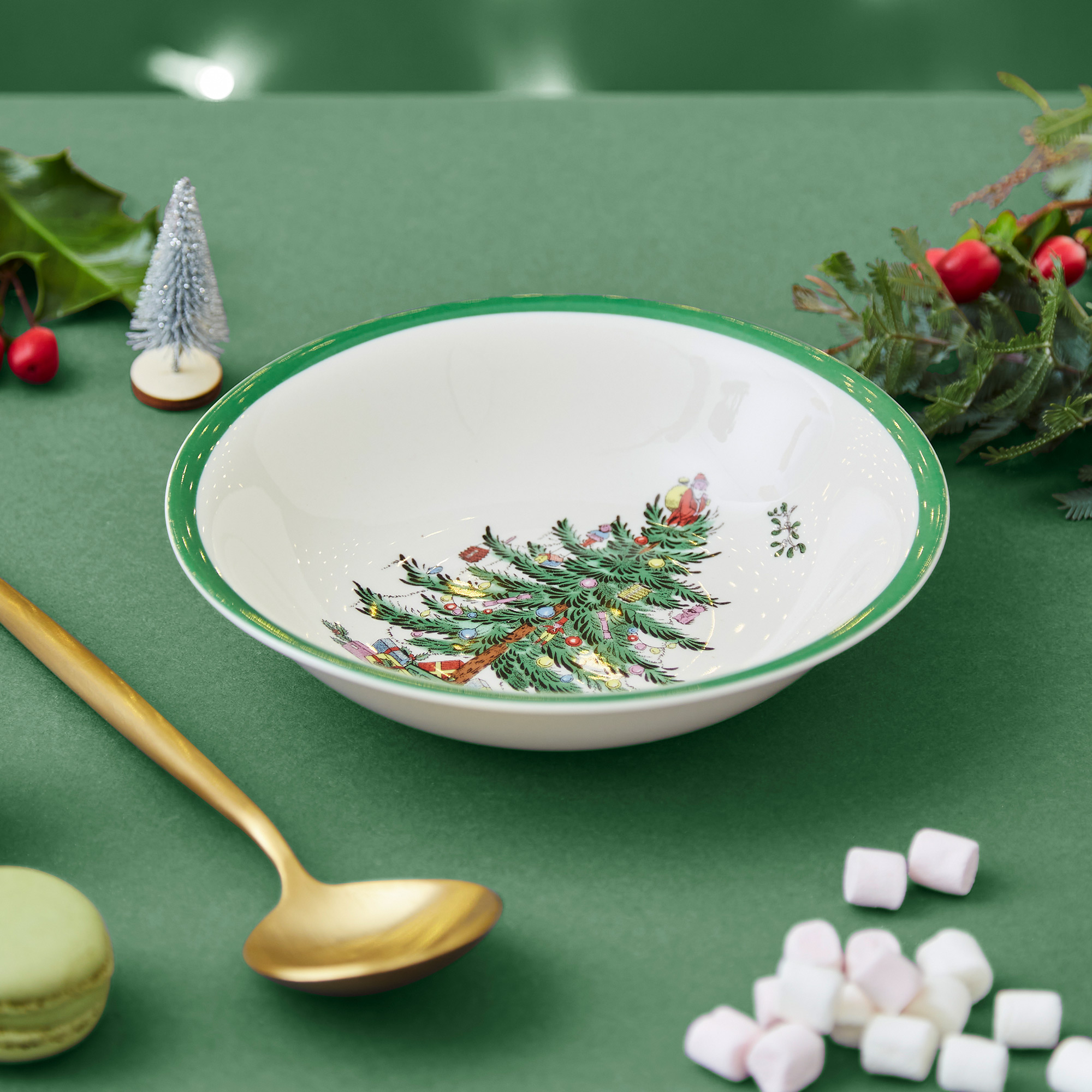 Christmas Tree Cereal Bowl, Set of 4 image number null